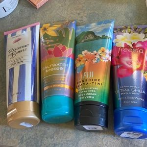 Bath and body works body cream lot